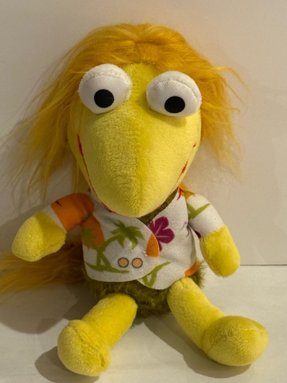 Fraggle Rock Wembley Plush Jim Henson Muppets Stuffed Toy Factory Hawaiian Shirt